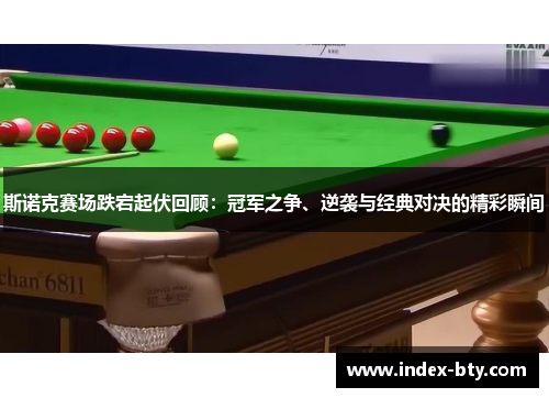 斯诺克赛场跌宕起伏回顾：冠军之争、逆袭与经典对决的精彩瞬间