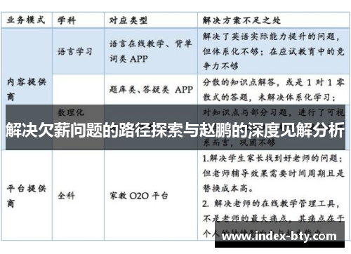 解决欠薪问题的路径探索与赵鹏的深度见解分析